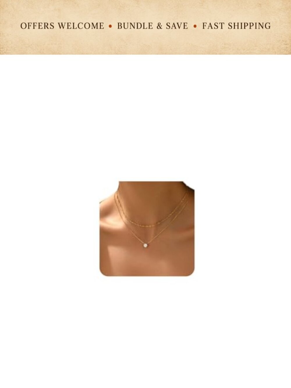 18K Gold Plated Starfish Pendant Necklace Cubic Zirconia Women Non Tarnish